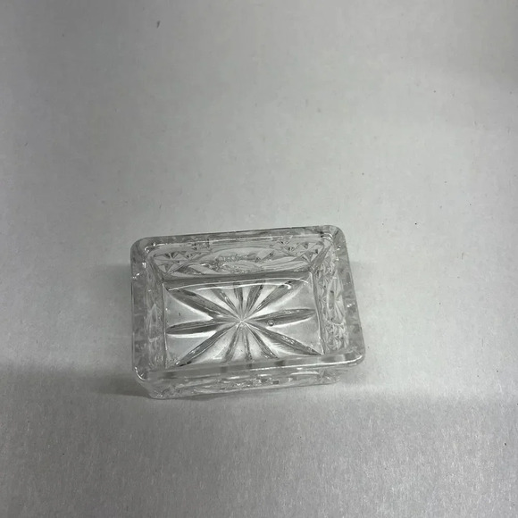 Bird Trinket Box Lidded Crystal Clear‎ Leaded 24% Collection Aviary Vintage - Picture 6 of 8